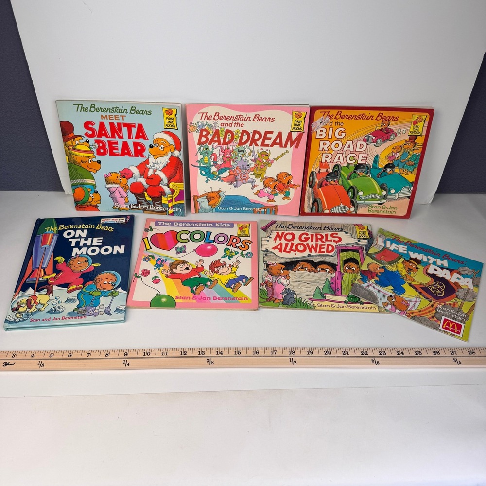 Vtg Lot 6 Paperback 1 Hardcover Berenstain Bears Child‎ Story Books 80s 90s READ